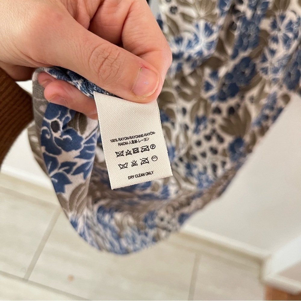 Free People Tallulah Mini Dress Blue Boho Kimono Short Sleeve XS - Picture 8 of 11
